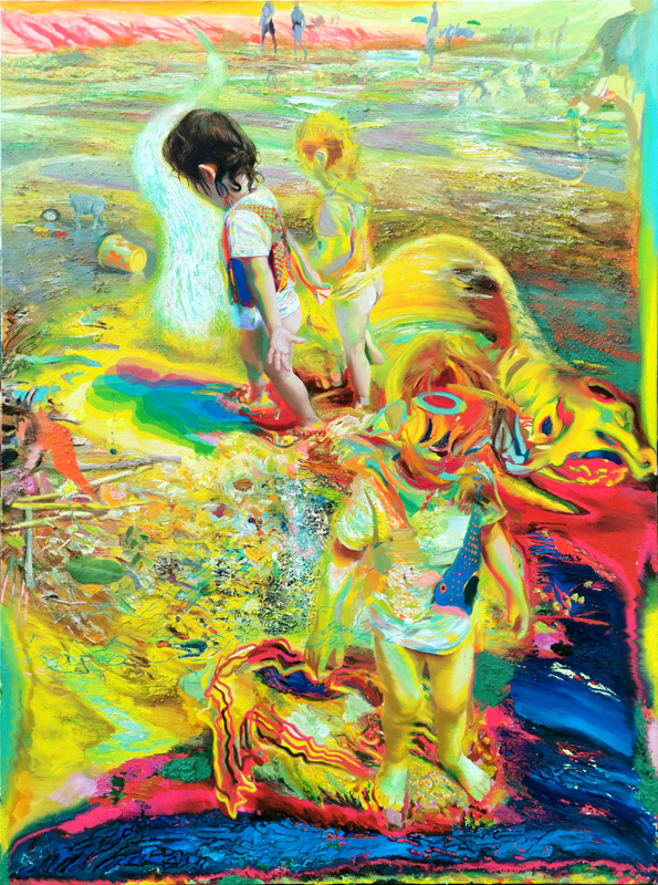 Exploring II , 19 oil on canvas 200 x160 cm