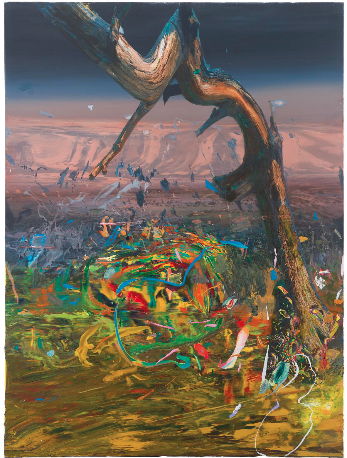 FATAMORGANA ( 1) 2015 TRIPTYCH ACRYLIC & OIL ON CANVAS 200 x 150 cm