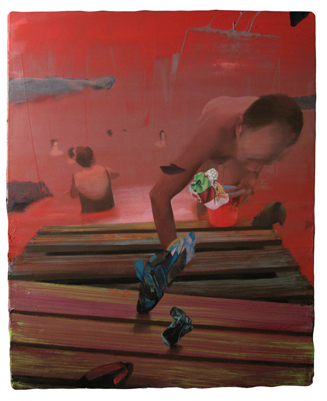 Red handed 2009 acrylic on canvas 80x100 cm