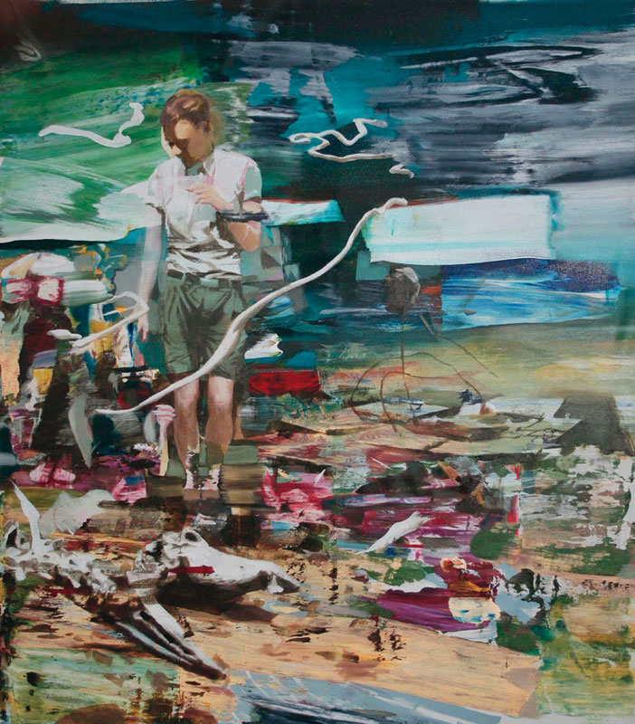 You can not get there from here 2011 acrylic on canvas 166 x 140 cm