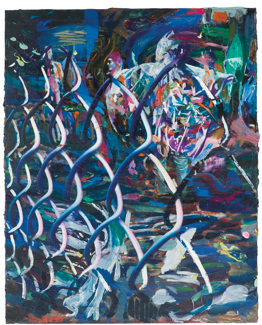 ULTRAVIOLET GARDENS 2015 oil on canvas 100.5 x 82.5 cm